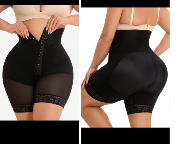 Shein butt lifting body shaper tummy control with mesh in black 20/22