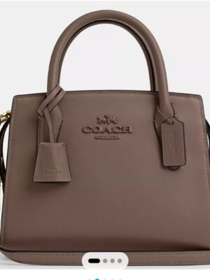 Coach medium  boxed size Andrea carryall bag in nude