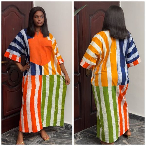 Barbz and  co multi color bubu color bubu with orange embroidery 12/14/16 - Image 2