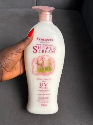 Fruiserrs goat’s milk with uv white shower cream body wash