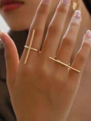 Shein classy style  2pcs  ring in gold