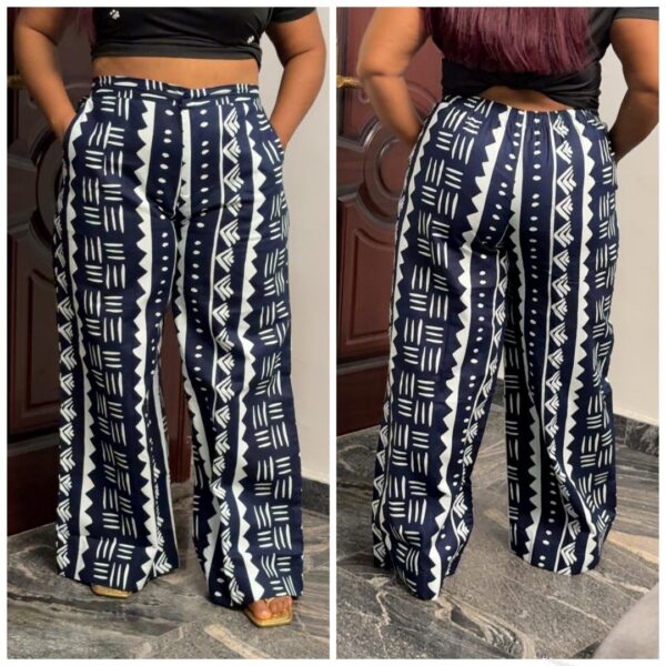Barbz and co seperate piece Ankara leaf shirt & pant trouser