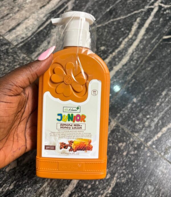 Bio nature junior Almond milk + honey brown body lotion