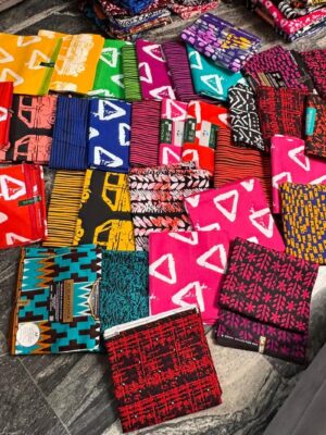 Fabric collection colorful  Ankara