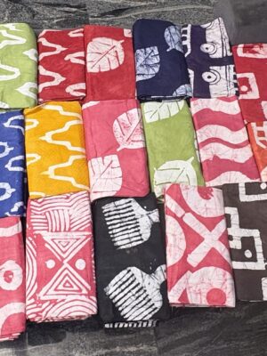 Adire fabric cotton batik collection