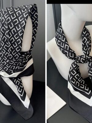 Shein geometric scarf in black /white
