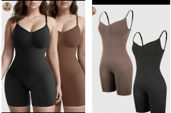 Shein two pieces body shape wear in black/brown 10/12