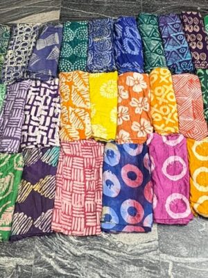 Adire crepe chiffon new set collection fabric