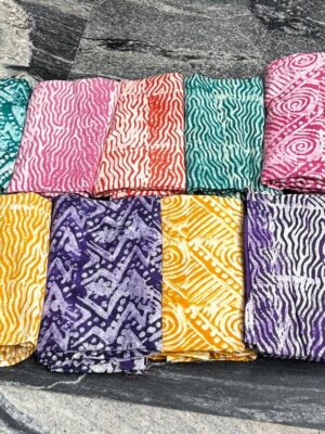 Batik Adire on soft cotton fabric collection