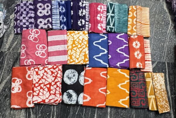 Adire batik cotton fabric new