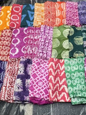 Adire crepe chiffon fabric collection 25pcs