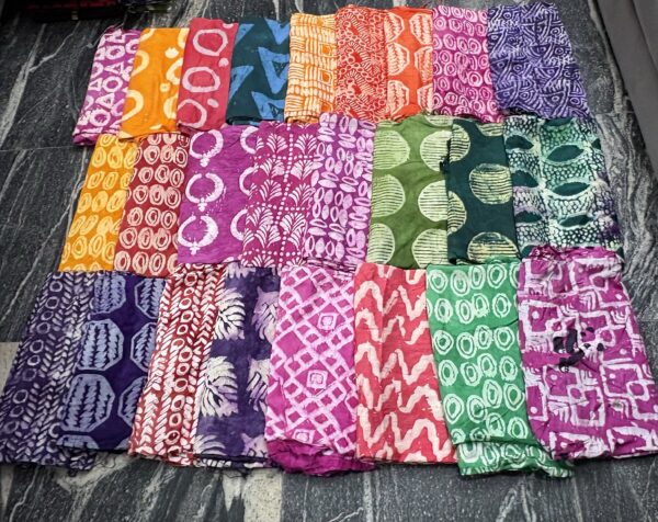 Adire crepe chiffon fabric collection 25pcs
