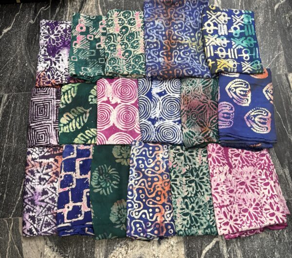 Adire chiffon and crepe collection fabric