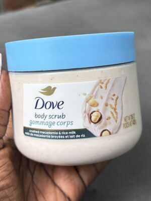Dove body scrub gommage corps crushed macadamia & rice milk 425g