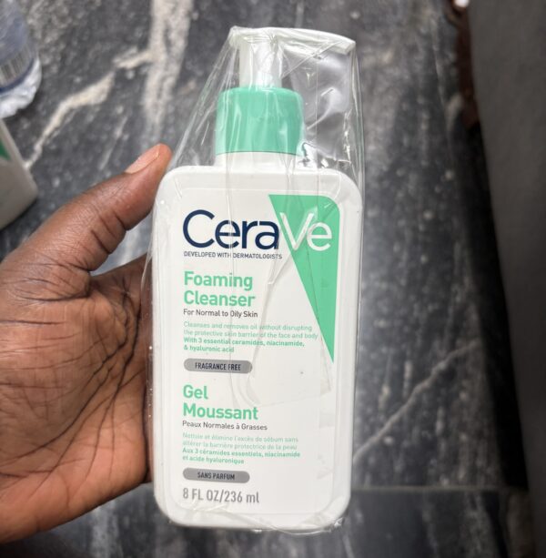 Cerave foaming cleanser for normal to oily skin gel moussant  uk 236ml