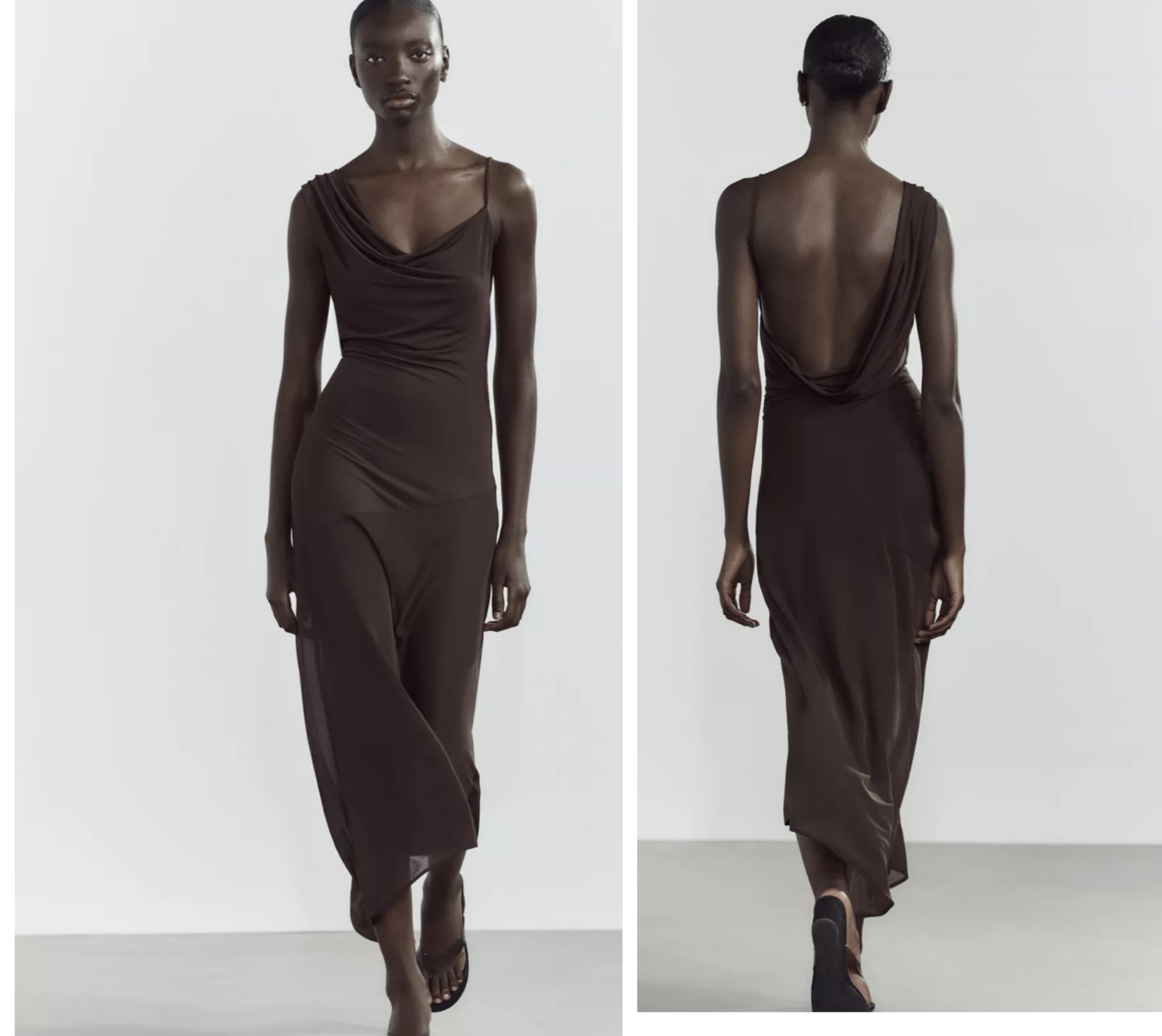 strapless open back dress Flame One Shoulder Maxi Dress main image 0