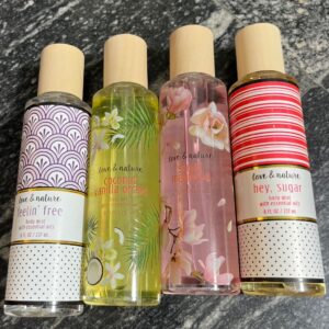 Love & nature body mist with essential oils