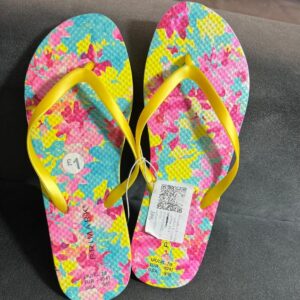Primark indoor flat slippers in yellow