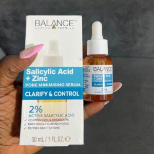 Balance salicylic acid+ zinc  pore minimising serum