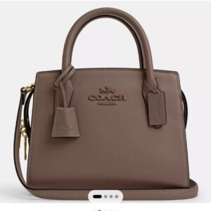 Coach medium  boxed size Andrea carryall bag in nude