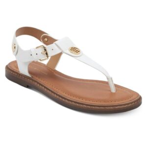 Tommy hilfiger thong flat sandals in white 41