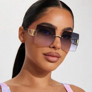 Shein classy metal alloy sunglasses
