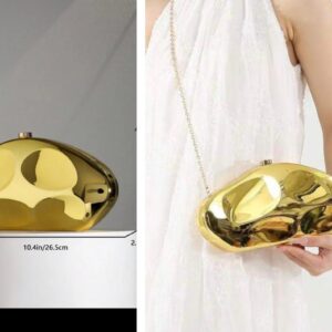 Shein fashionable clutch purse/bag in gold