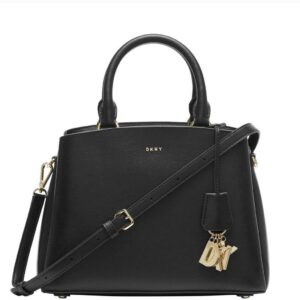 Dkny paige medium satchel bag with convertible strap in black