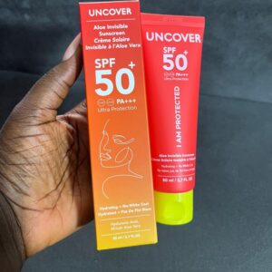 Uncover Aloe invisible spf 50 sunscreen