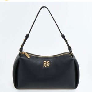 Dkny remy top zip shoulder bag in black