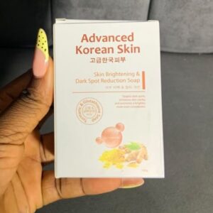 Advanced Korean skin brightening and dark spot reduction bar soap turmeric & glutathione(white)