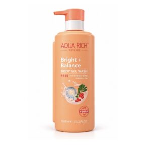 Aqua rich bright + balance body gel peach wash ( niacinamide + Alpha arbutin +txa)