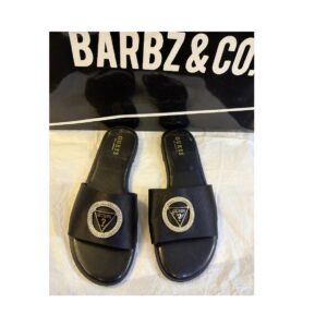 Guess mirria slide sandals flat slippers in black 41