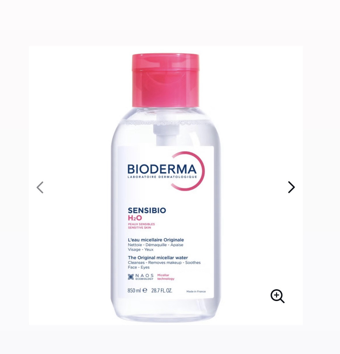 Bioderma sensibio h20 micellar water make up removal 850ml Bioderma sensibio h20 micellar water make up removal 850ml