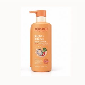 Aqua rich bright + balance  niacinamide + Alpha arbutin 500ml peach lotion