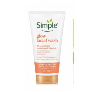 Simple glow vitamin c facial wash