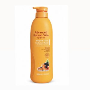 Advanced korean skin bright & clear papaya & mulberry body gel wash