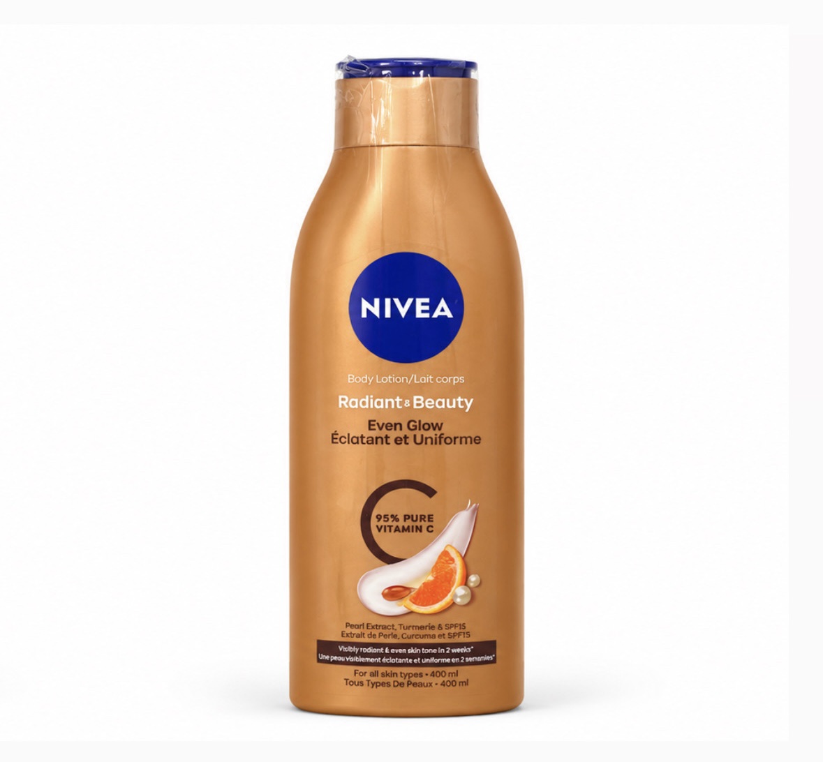 Nivea radiant & beauty 95% pure vitamin c even glow body lotion Nivea radiant & beauty 95% pure vitamin c even glow body lotion