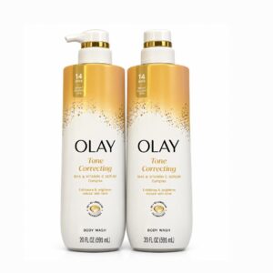 Olay tone correcting bha & vitamin c body wash 591ml