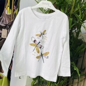 Primark white butterfly glitter girl kids