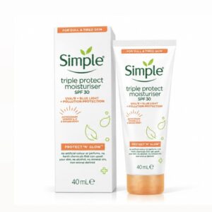 Simple triple protect moisturiser spf 30