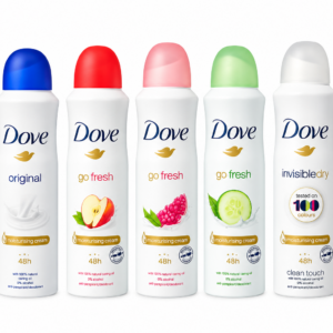 Dove  women deodorant collection