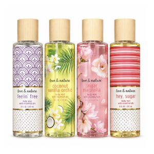 Love & nature body mist with essential oils