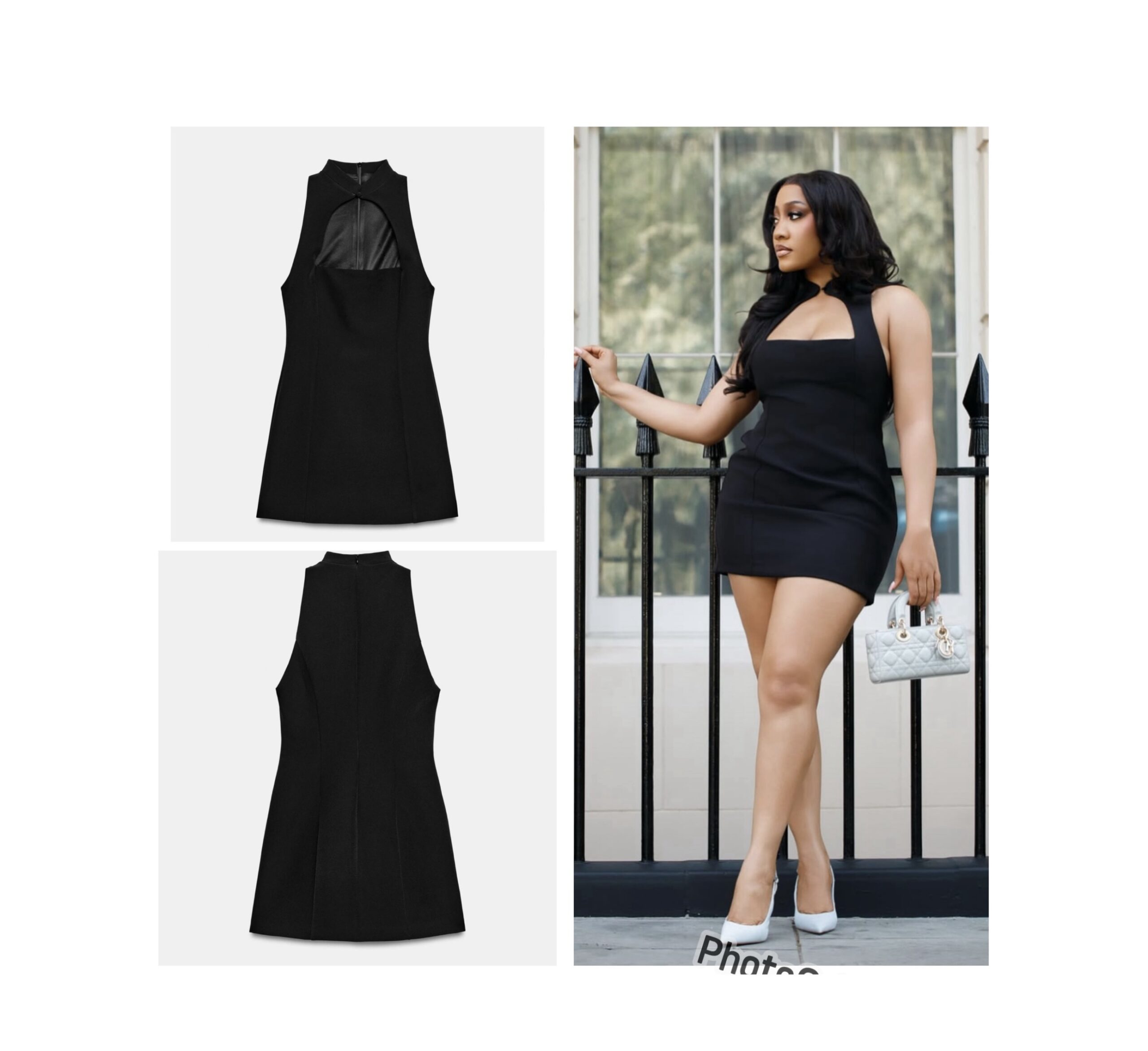Zara cut out mini dress in black M Zara cut out mini dress in black M - Image 2