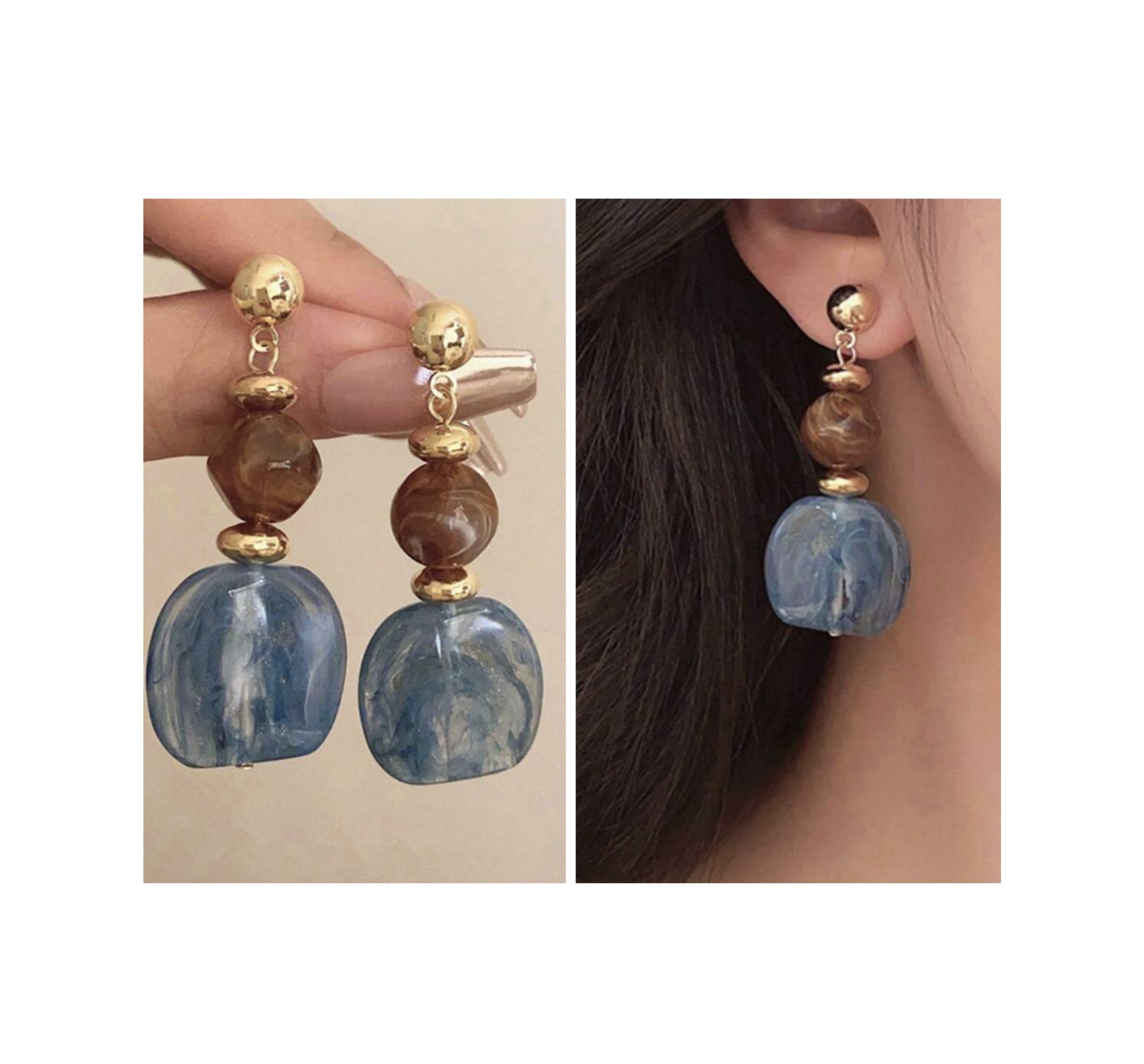 SHEIN vintage earring in blue SHEIN vintage earring in blue - Image 2