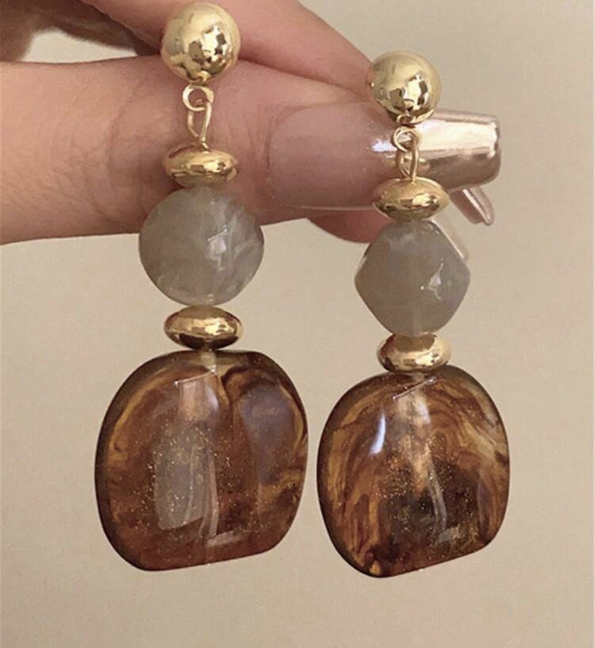 SHEIN vintage earring in brown SHEIN vintage earring in brown