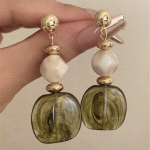 SHEIN vintage earring in light lemon green