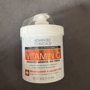 Advanced clinicals vitamin c brightening cream