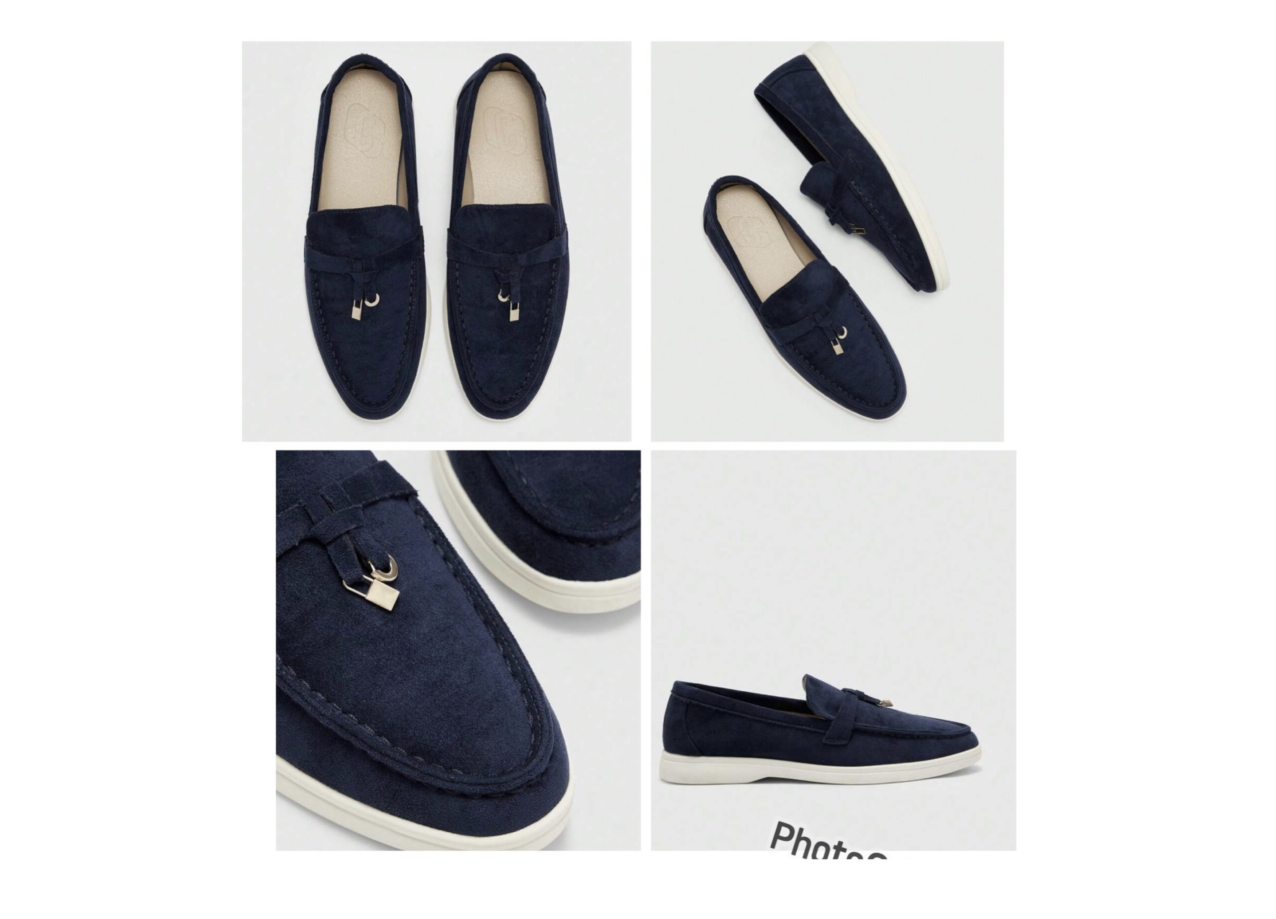 SHEIN flat shoe in blue with white detail SHEIN flat shoe in blue with white detail - Image 2
