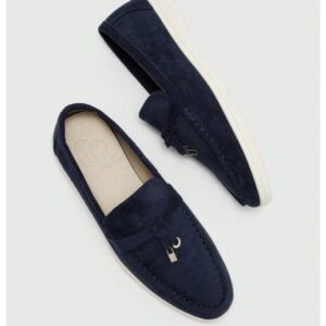 SHEIN flat shoe in blue with white detail